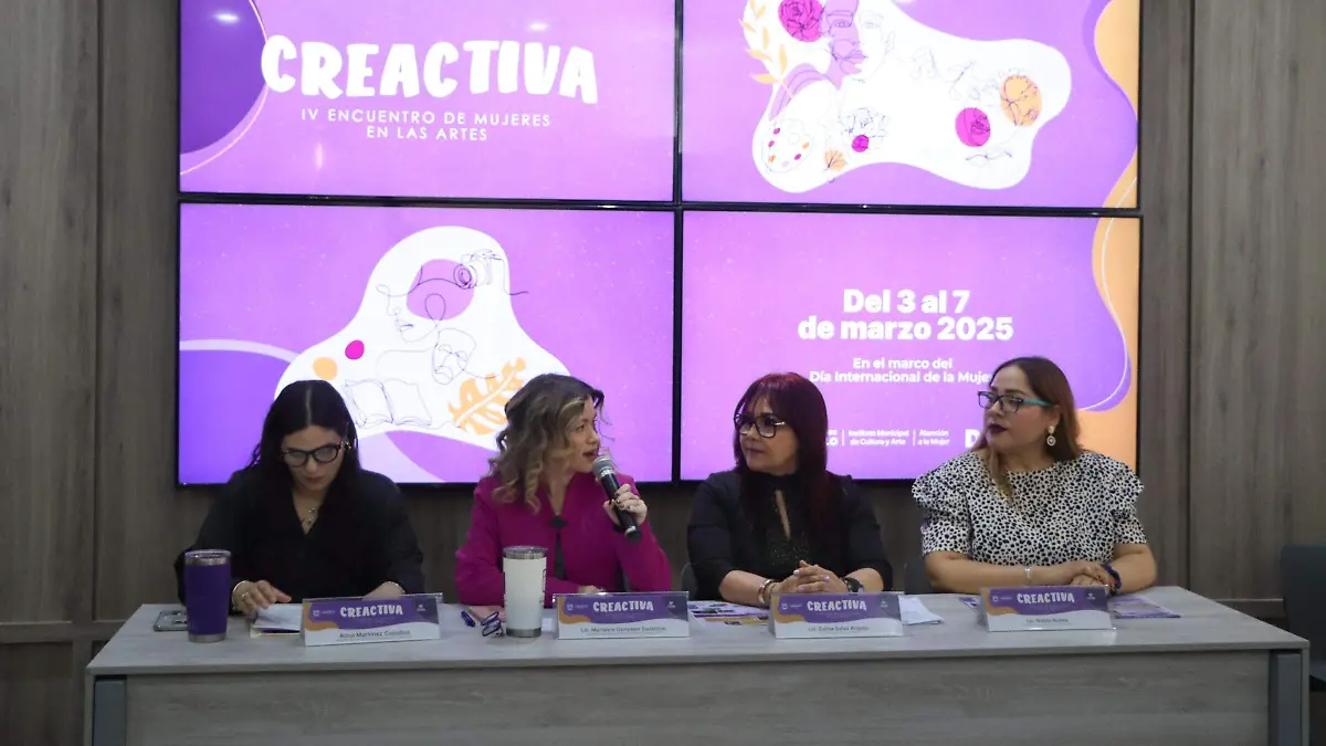 Rueda de prensa Creativa IV encuentro de mujeres en las artes_ Kimberly Ortega 2